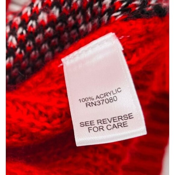 Red & Black Plaid Open Front Cardigan Sweater Plus Size 22/24W Cato - Picture 5 of 5